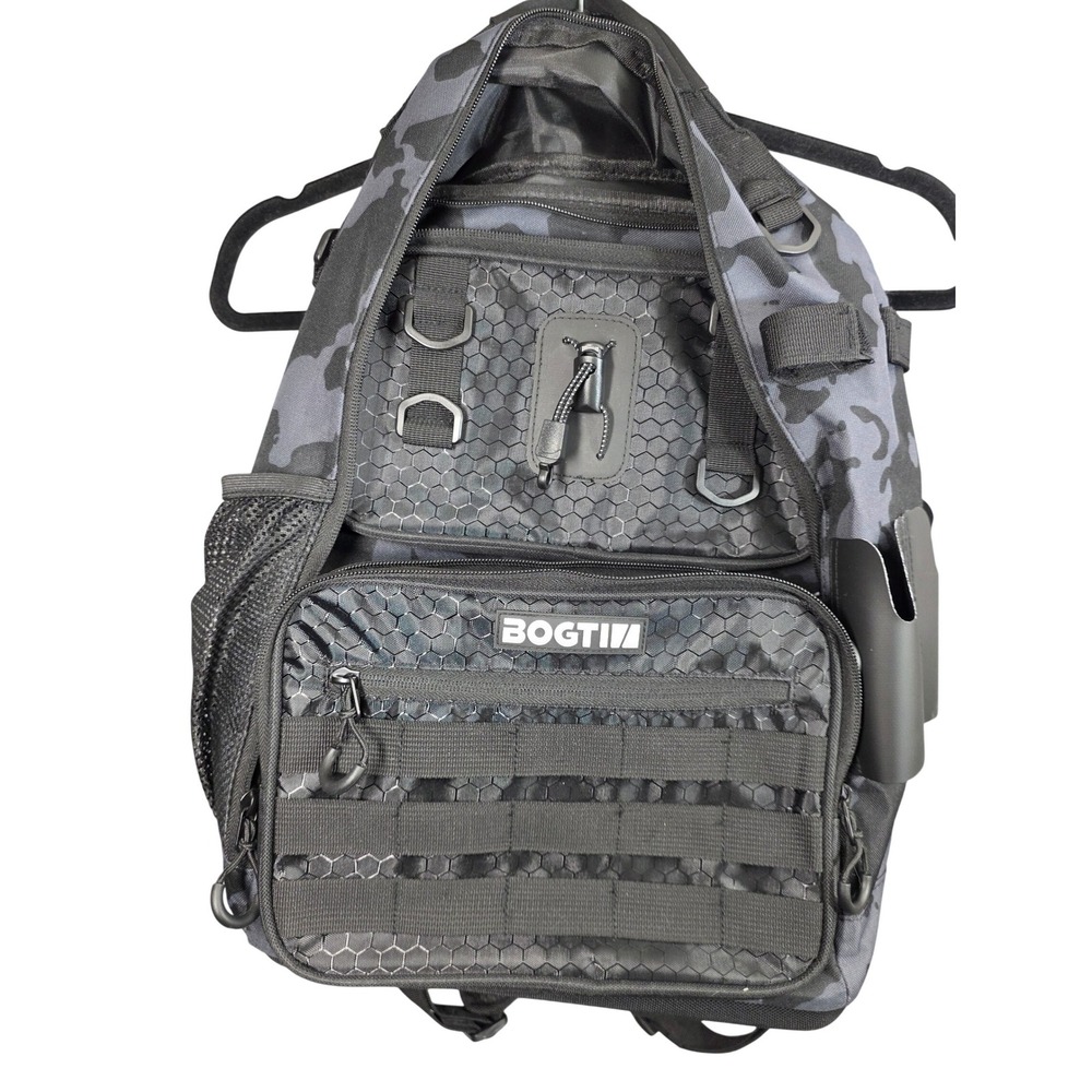 New Tactical Fishing MOLLE Backpack Sling Shoulder Handle Black Camo Utility Bag